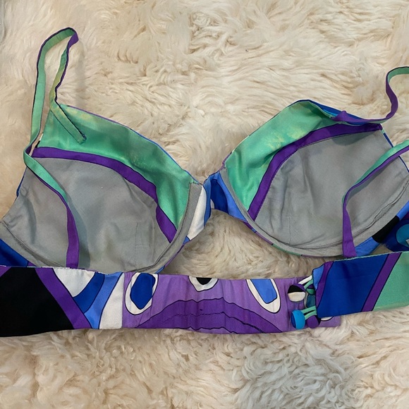 1990’s Emilio Pucci Silk Bra, Made in Italy, size 12 - Picture 10 of 12